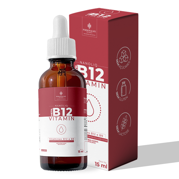 VITAMINA B12 NANOLIQ - Sua dose de bem-estar – 15 ml – sem sabor