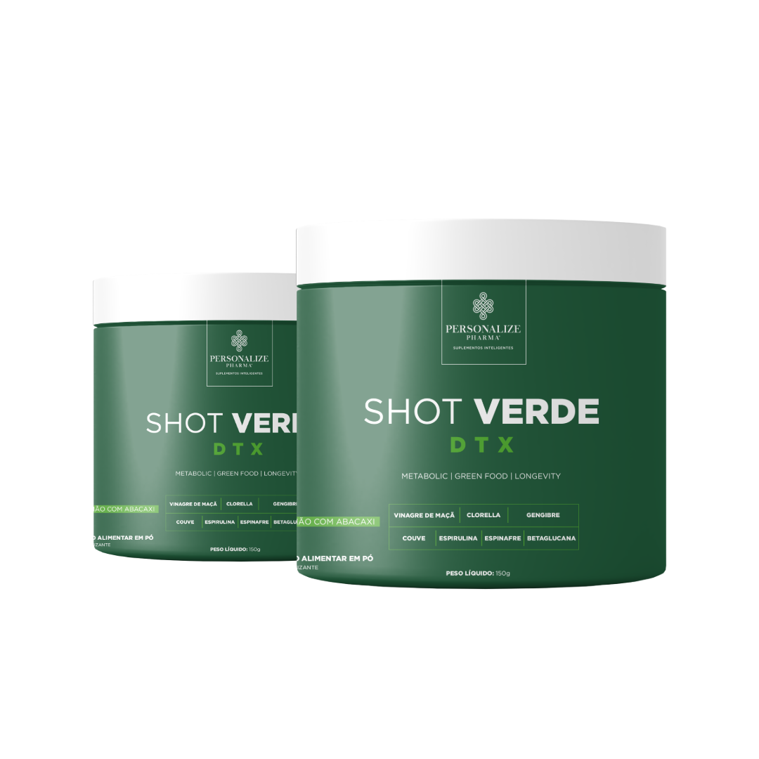 Combo 2 Shot Verde Detox - Sabor Limão com Abacaxi - Seu Detox