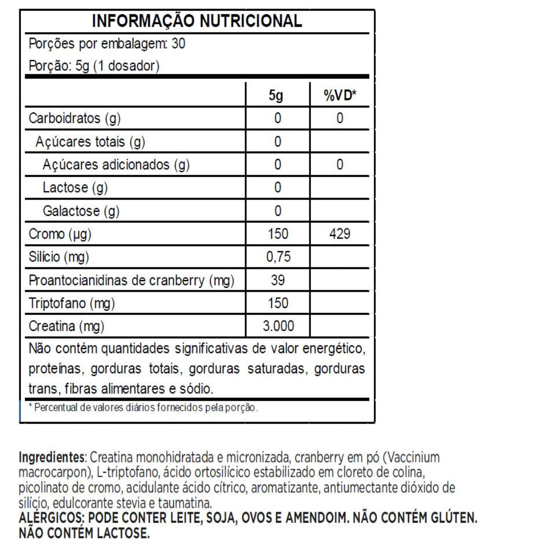 Creafem - A creatina para mulher - Rende 30 doses