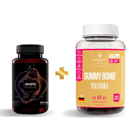 COMBO TCHAU CELULITE HYALLU - AMPK + Gummy Bomb Hyaluronic