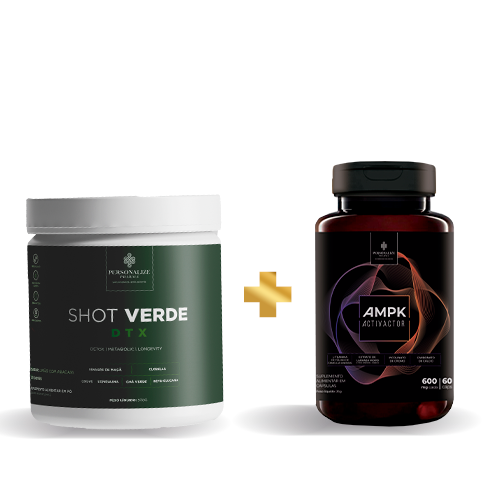 Dupla Infalivel - Ampk + Shot Verde Detox - Rende 30 dias