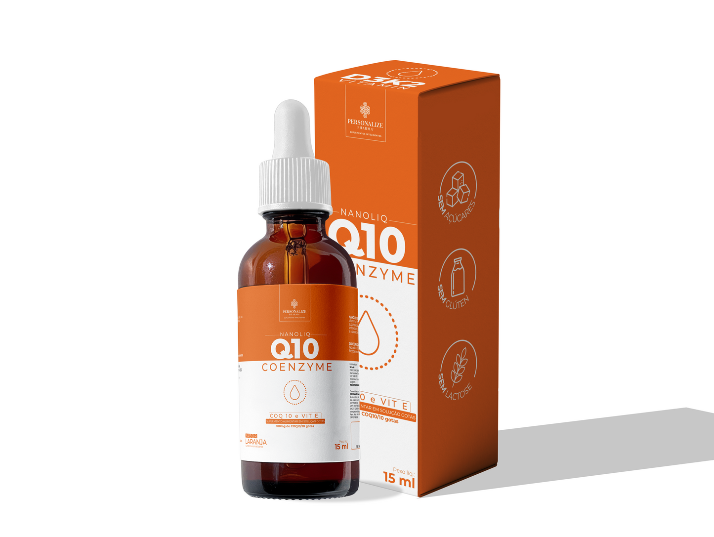 COENZIMA Q10 NANOLIQ - Sua dose de vitalidade – 15 ml – sabor laranja