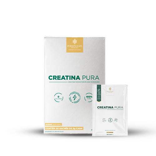 Caixa Creatina Pura - Monohidratada e Micronizada - 30 Sachês