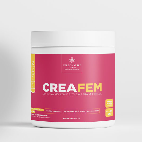 Creafem - A creatina rosa para mulher - Rende 30 doses