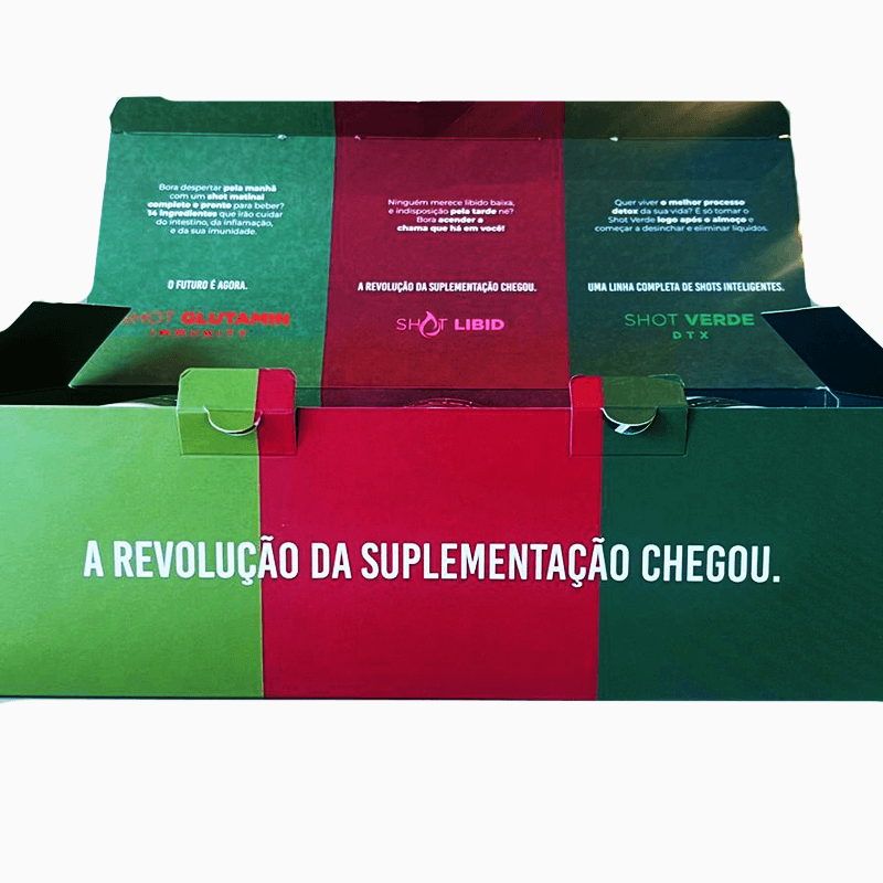 Kit Shots Inteligentes - Shot Glutamin Immunity (Sabor limão), Shot Libid, Shot Verde Detox - Rende 30 dias