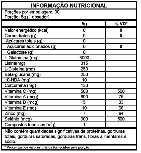 Shot Glutamin Immunity com NAC - Sabor Tangerina - Shot matinal completo e pronto - 150g