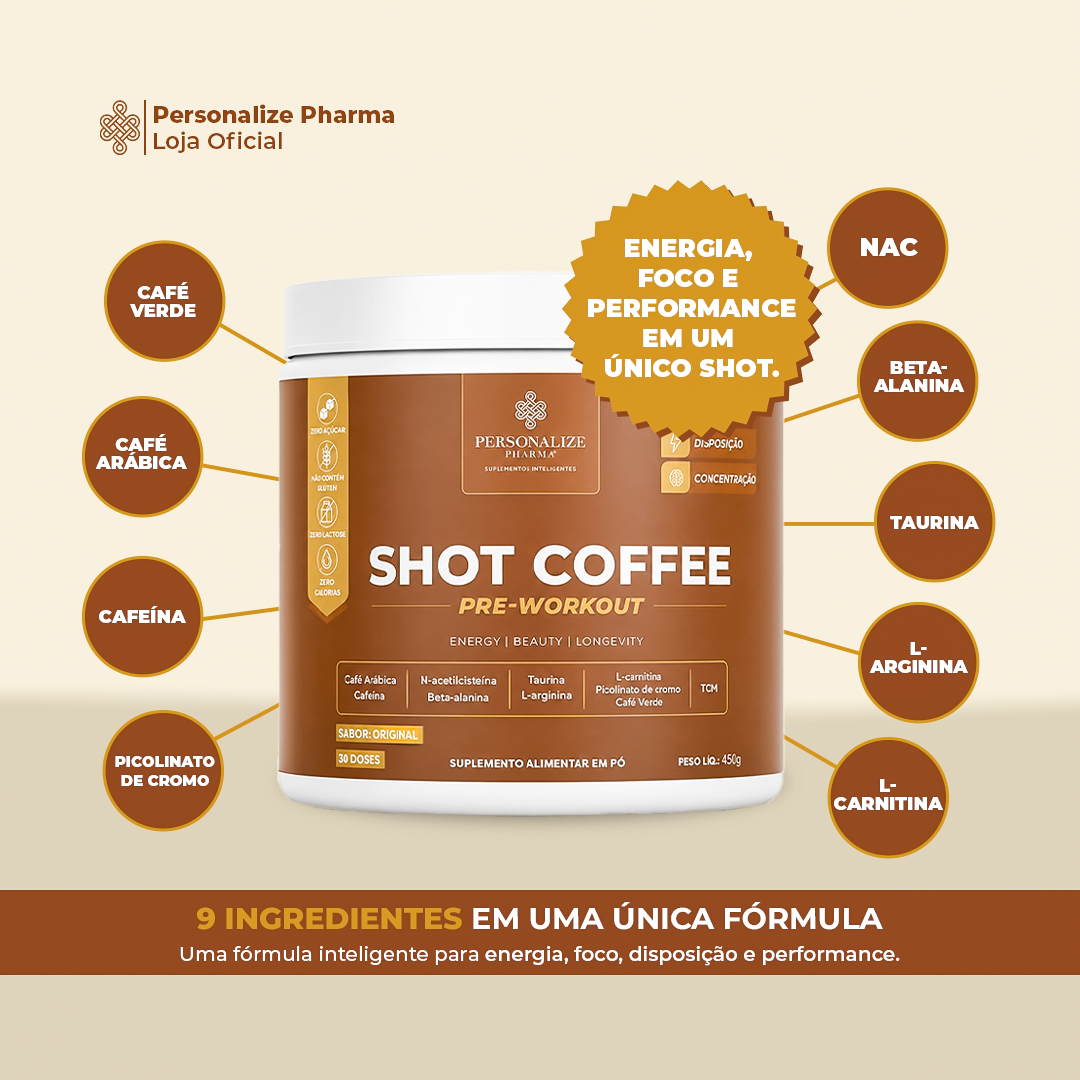 Shot Coffee - Sabor Original - 300g