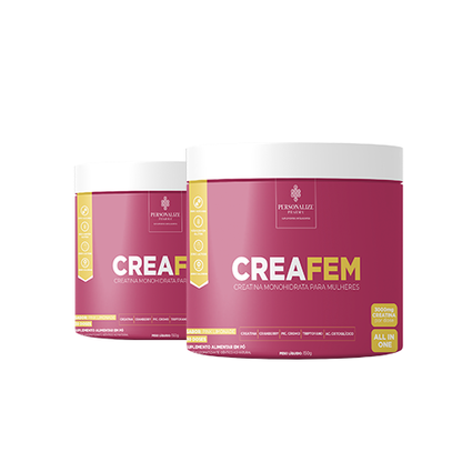 Combo 2 Creafem - A creatina rosa para mulher - Rende 60 doses