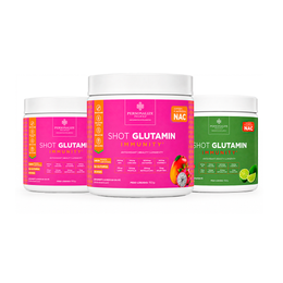 Combo 3 Shot Glutamin Immunity com NAC – 2 Unidades Manga com Pitaya + 1 Unidade Sabor Limão – 150g por pote