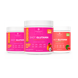 Combo 3 Shot Glutamin Immunity com NAC – 2 Unidades Manga com Pitaya + 1 Unidade Sabor Melancia – 150g por pote