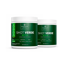 Combo 2 Shot Verde Detox - Sabor Limão com Abacaxi - Seu Detox mais inteligente - Rende 60 dias