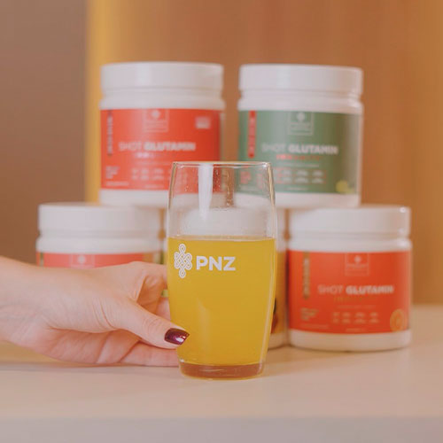 Combo 3 Shot Glutamin Immunity com NAC - 1 Unidade Sabor Limão + 1 Unidades Sabor Tangerina + 1 Unidade Sabor Melancia- 150g por pote