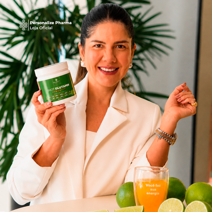 Combo 3 Shot Glutamin Immunity com NAC - Sabor Limão - Shot matinal completo e pronto - 150g por pote