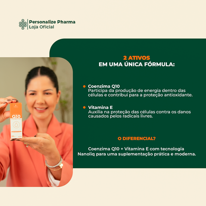 COENZIMA Q10 NANOLIQ - Sua dose de vitalidade – 15 ml – sabor laranja