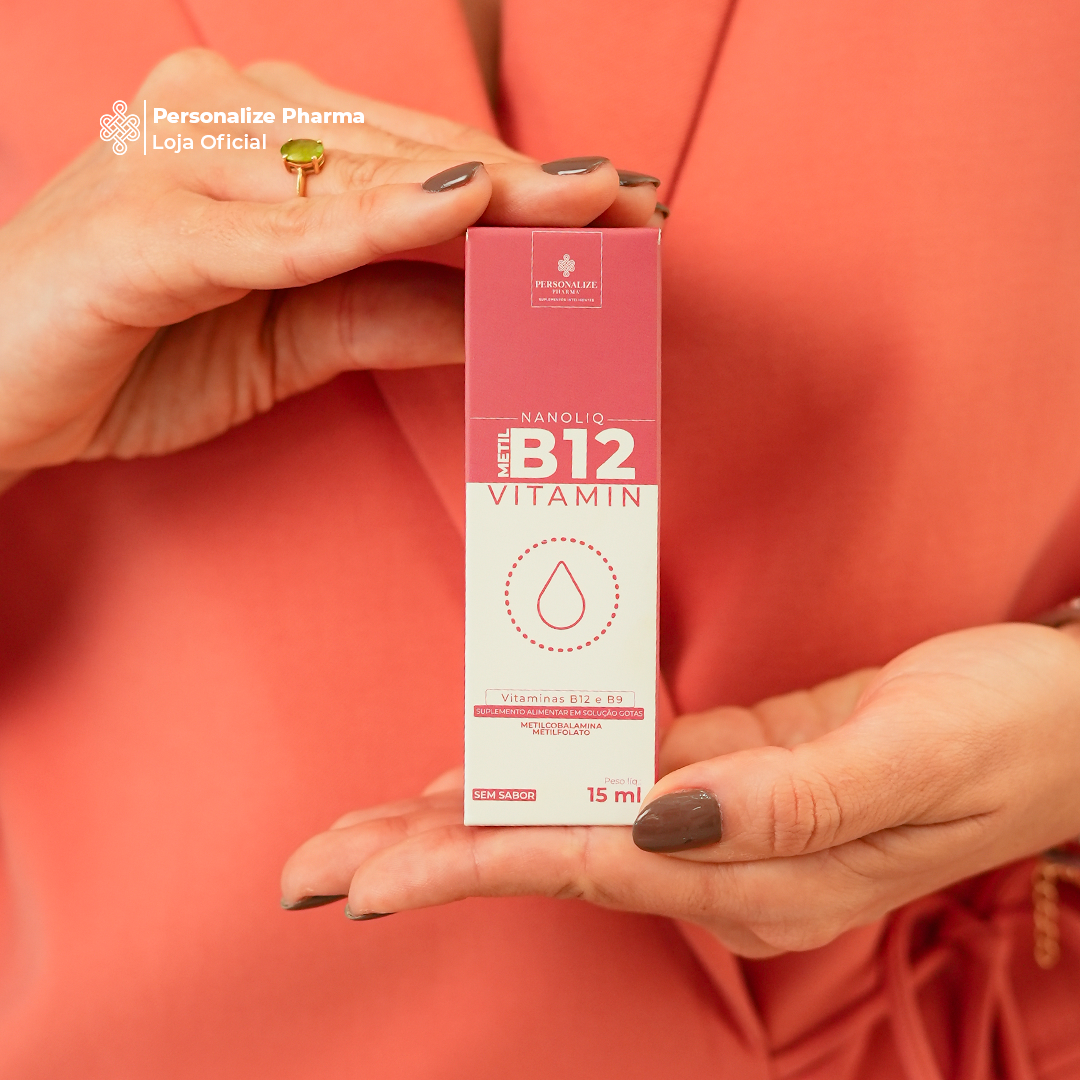 VITAMINA B12 NANOLIQ - Sua dose de bem-estar – 15 ml – sem sabor