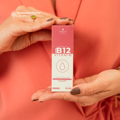 VITAMINA B12 NANOLIQ - Sua dose de bem-estar – 15 ml – sem sabor
