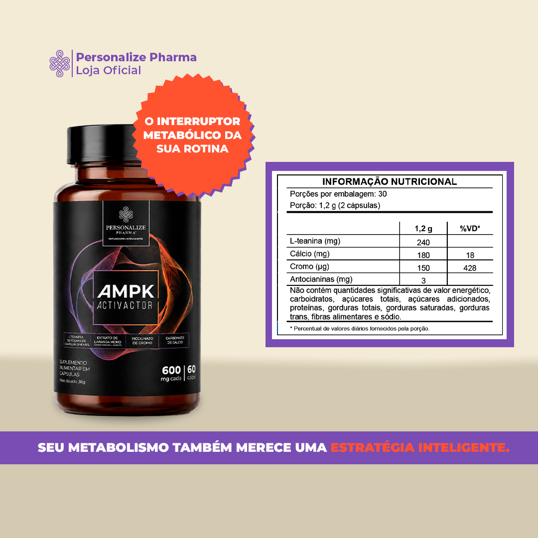 Trio Fit Completo - Creafem + Shot Glutamin Immunity (Sabor Morango) + AMPK