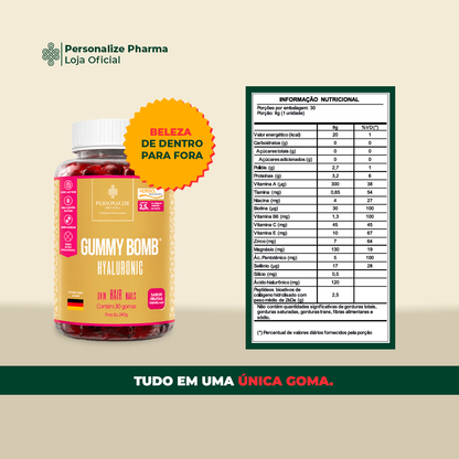 Combo Queda de Cabelo - Vitamina B12 + Gummy Bomb Hyaluronic