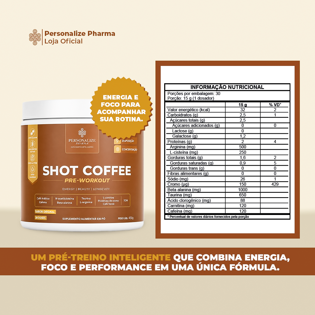 Shot Coffee - Sabor Original - 300g