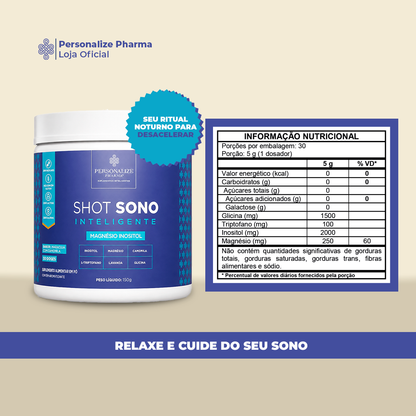 Combo Dia e Noite - Shot Glutamin Immunity (sabor Melancia) + Shot Sono Inteligente - 150g por pote