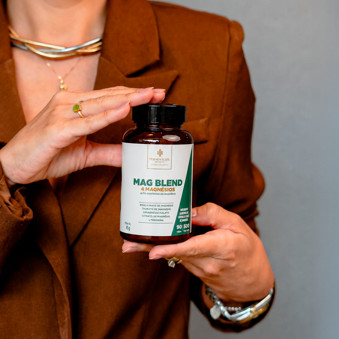 MAG BLEND – Blend de 4 MAGNÉSIOS – 90 cápsulas