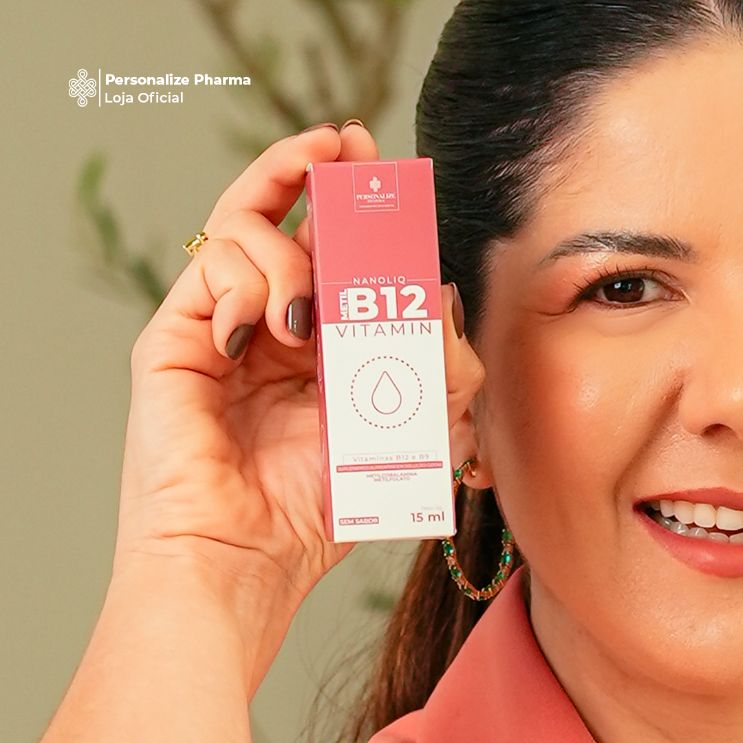 VITAMINA B12 NANOLIQ - Sua dose de bem-estar – 15 ml – sem sabor