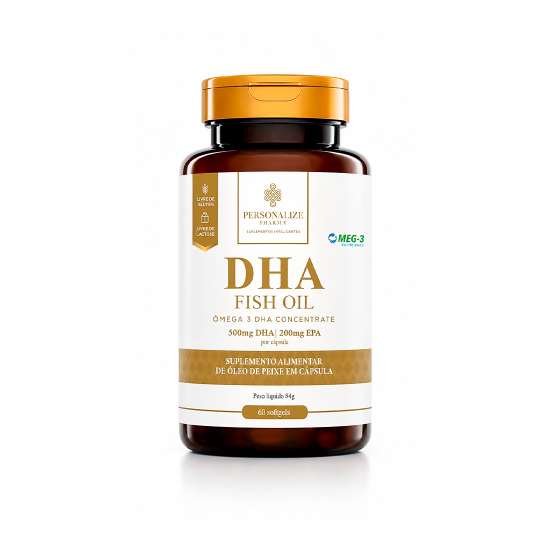 DHA ÔMEGA 3 - DHA 500mg / EPA 200mg por cápsula  60 cápsulas