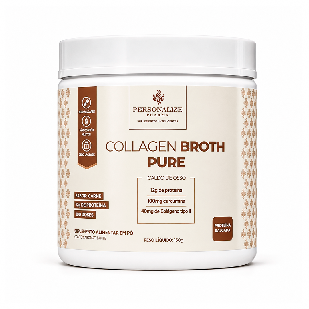 Collagen Broth - Caldo de osso - Rende 10 porções