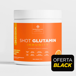 Shot Glutamin Immunity com NAC - Sabor Tangerina - Shot matinal completo e pronto -  150g