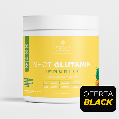 Shot Glutamin Immunity com NAC - Sabor Abacaxi- 150g