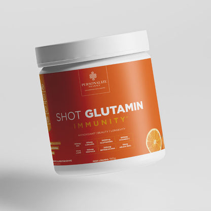 Shot Glutamin Immunity com NAC - Sabor Tangerina - Shot matinal completo e pronto -  Rende 30 dias