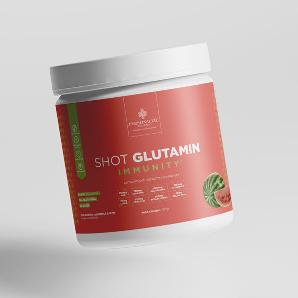 Shot Glutamin Immunity com NAC - Sabor Melancia - Rende 30 dias