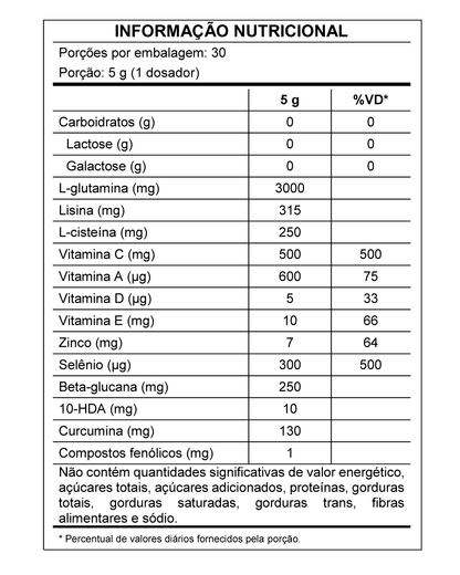Combo 3 Shot Glutamin Immunity com NAC - 3 Unidades Sabor Abacaxi- Rende 90 dias