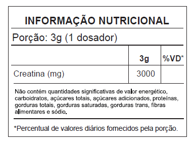 Creatina Pura - Monohidratada e Micronizada - 300g