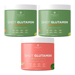 Combo 3 Shot Glutamin Immunity - 1 Unidade Sabor Melancia + 2 Unidades Sabor Limão - Rende 90 dias