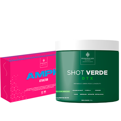Dupla Infalivel - Ampk + Shot Verde Detox - Rende 30 dias