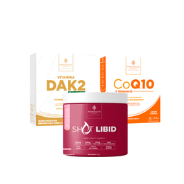 Combo Tentante - Shot Libid, Vitamina Dak2 Flash, Coenzima Q10