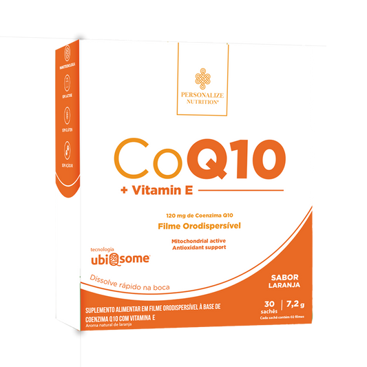 Coq10 + vitamina E - Coenzima Q10 em filme orodispersível - Rende 30 dias 2