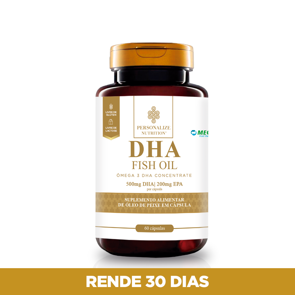 DHA ÔMEGA 3 - DHA 500mg / EPA 200mg por cápsula  60 cápsulas