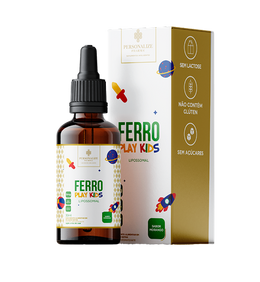 Ferro Play Kids em gotas - Lipossomal - Sabor Morango