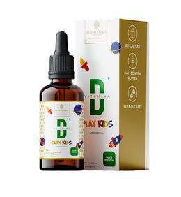 Vitamina D Play Kids em gotas - Lipossomal - Sabor Morango