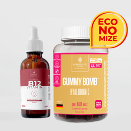 Combo Queda de Cabelo - Vitamina B12 + Gummy Bomb Hyaluronic