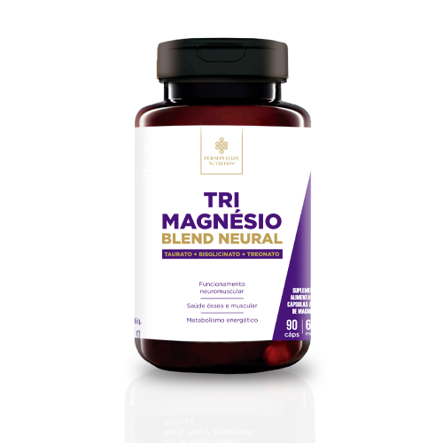 Tri Magnésio - Magnésio Taurato, Bisglicinato e Treonato - 30 doses